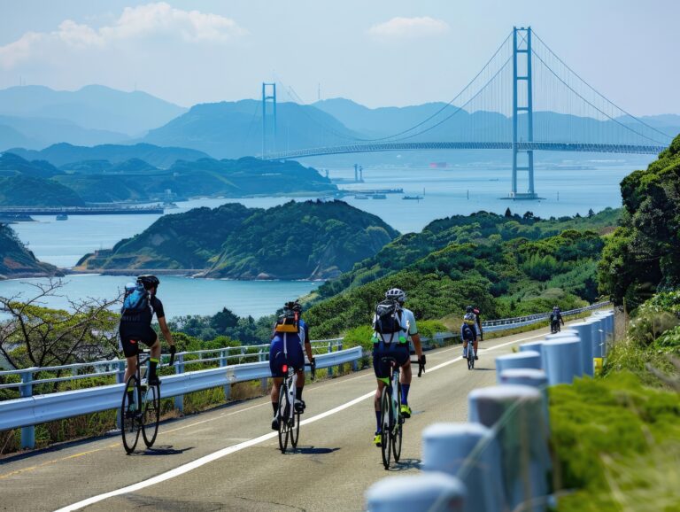 Ride the bike along the Shimanami Kaido in Setouchi and discover the islands